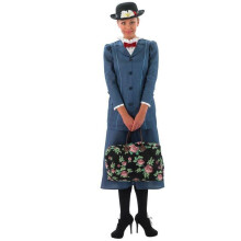 (Small) Adult Ladies Disney Mary Poppins Costume Women Fancy Dress