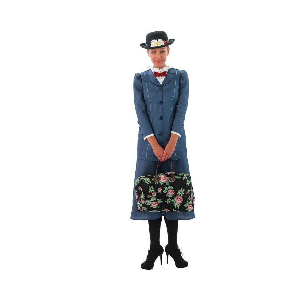 (Small) Adult Ladies Disney Mary Poppins Costume Women Fancy Dress