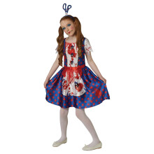 (11-12 Years) Rag Doll Bloody Kids Costume