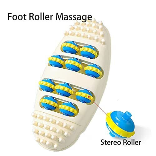 Manual Foot Massager Roller Pain Relief Massage Reflexology Tool 1