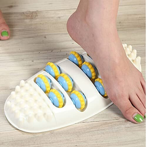 Manual Foot Massager Roller Pain Relief Massage Reflexology Tool