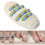 Manual Foot Massager Roller Pain Relief Massage Reflexology Tool 3