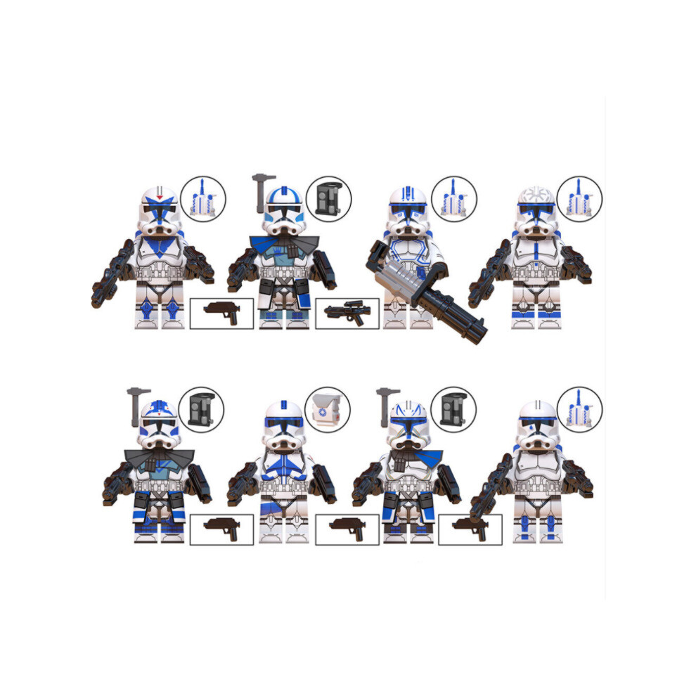 8PCS Star Wars Minifiguren Speelgoedcollectie Passend Lego-image