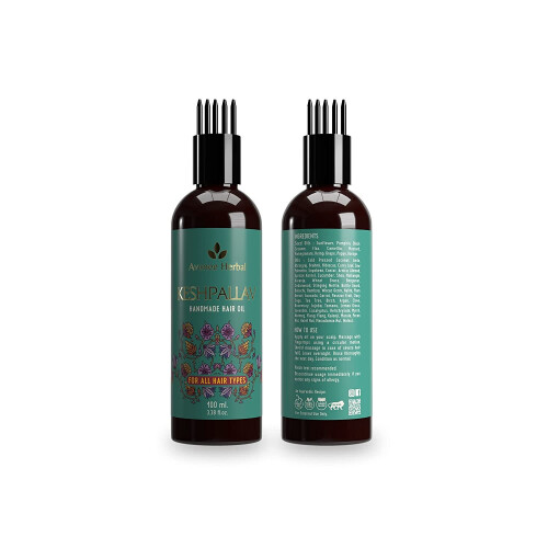 Huile capillaire à base de plantes Avimee Keshpallav 100 ml 1