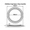(Kitchen) Kitchen/Bathroom Faucet Base Ring + Gasket Tap Washer Rosette Chromed Plastic 3