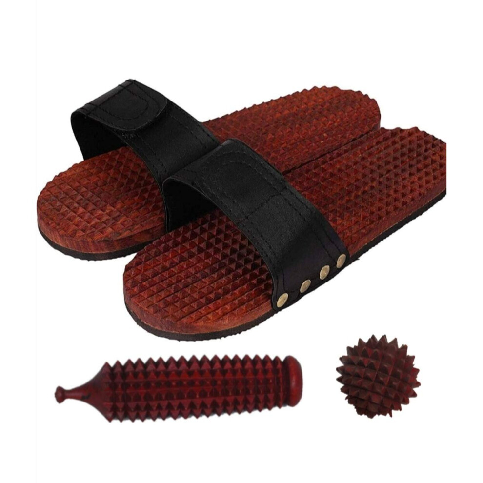 Acupressure Slippers Foot Slipper Massager Jimmy Hand Ball (Pack of 3 Pcs)