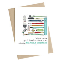 Amazing Teaching Assistant Greeting Card by Dandelion Stationery Cards
