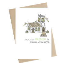 Your Baptism Be Blessed With Love Greeting Card by Dandelion Stationery Cards