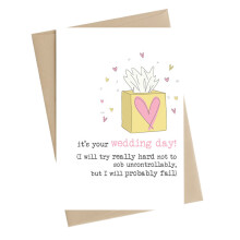 It's Your Wedding Day Greeting Card by Dandelion Stationery Cards