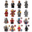 (Style A) 16pcs Avengers Marvel Mini Figures  Ironman Spiderman Fit Lego 1