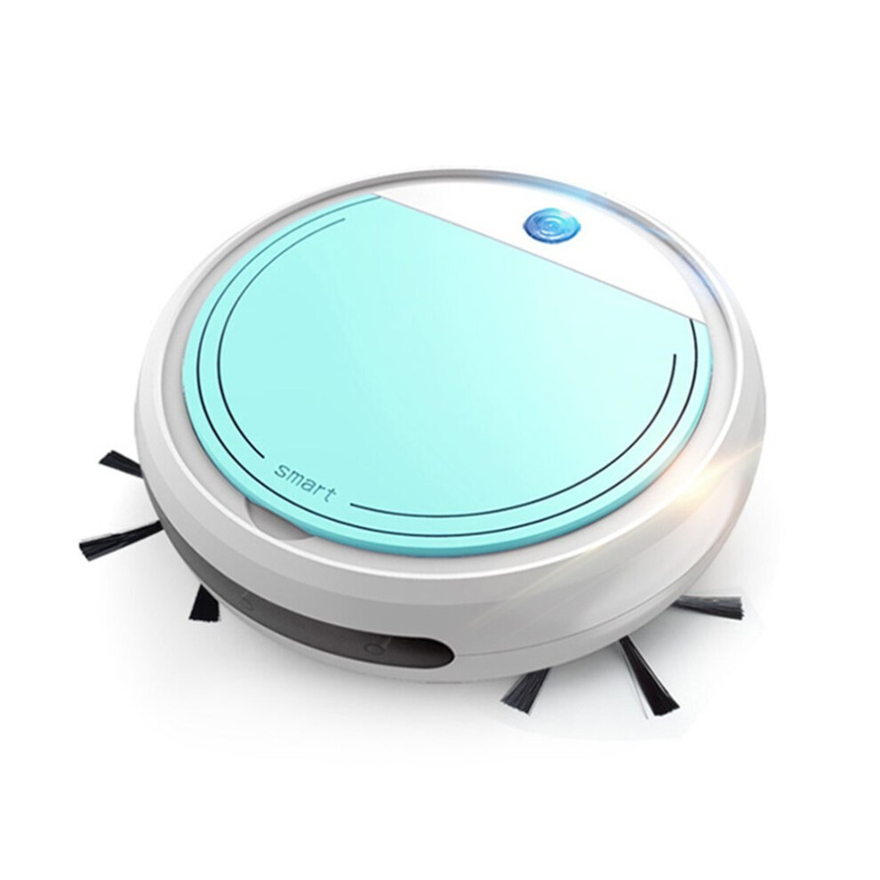 Smart Robot Vacuum Cleaner Hard Floors Carpet Run Automatically Usb Charge Blue-image-OPC-P8FJTHS-NEW