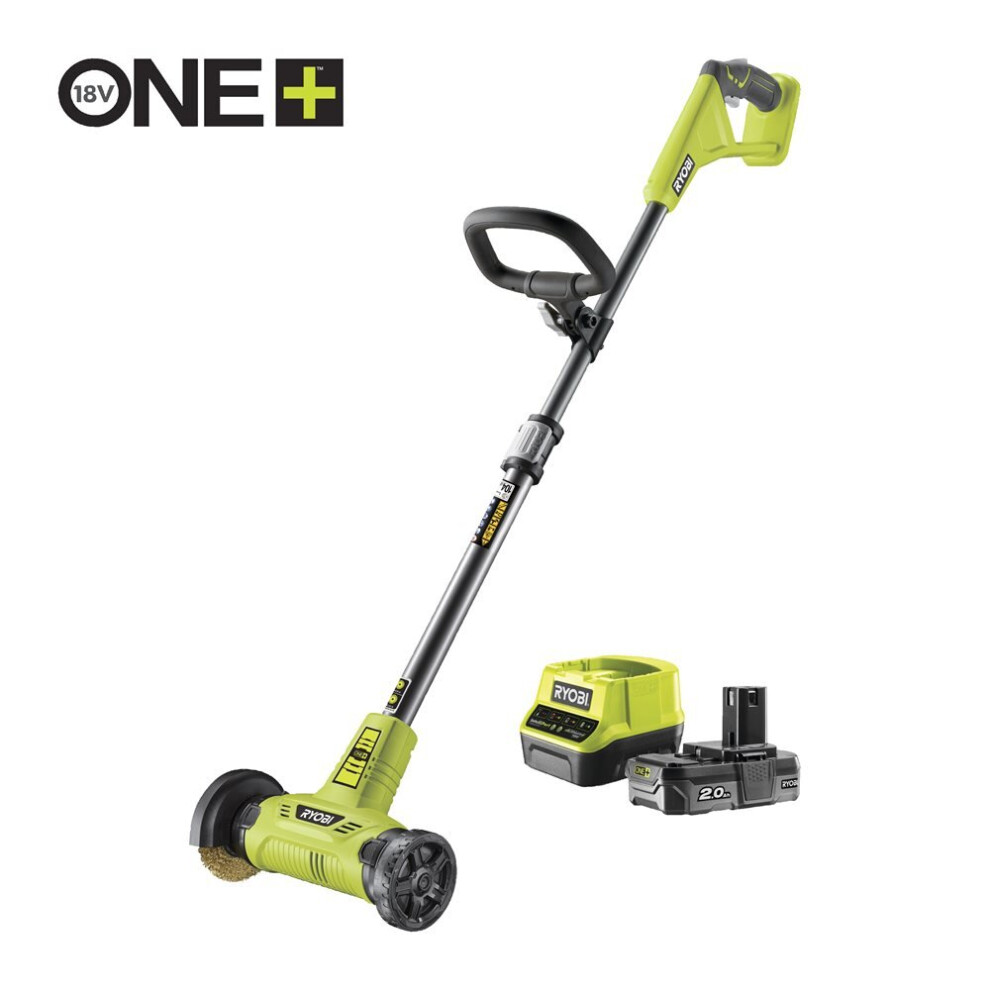 Ryobi RY18PCA-120 18V ONE+ Cordless Patio Cleaner With Wire Brush (1 X 2.0Ah)