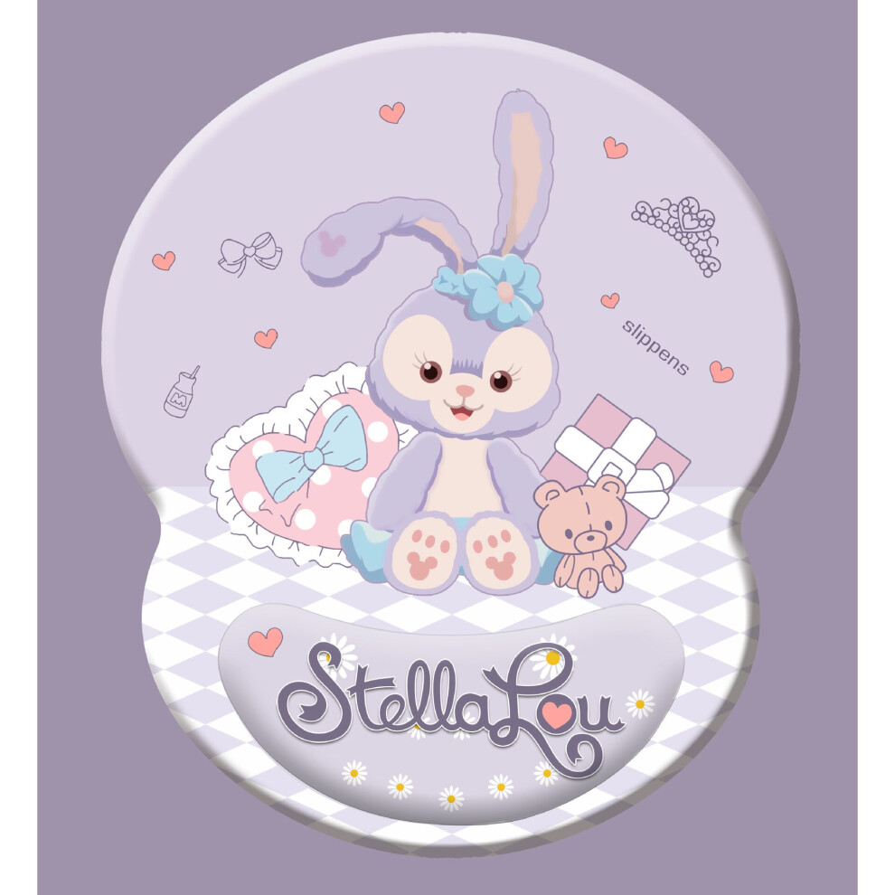 ( 1) Cute Mouse Pad Wrist Guard 3D Silicone Wrist Guard Purple 944407528029