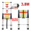 3.8M Aluminium Telescopic Ladders Ladder Multi-Purpose Extendable Step 1