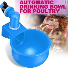 2PCS Auto Drinker Feeder Nipple Chicken Bird Hen Poultry Water Drinking Cups