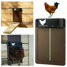 Waterproof Chicken Coop Door Opener Light Sensor Automatic Chicken House Door