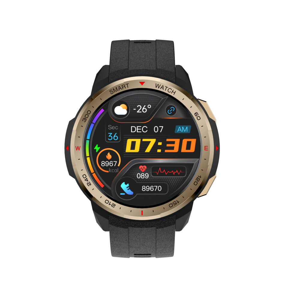 (Gold) Mt12 Smart Watch Fitness Tracker Heart Rate Health Monitoring Sport Smartwatch Gold 768649786272