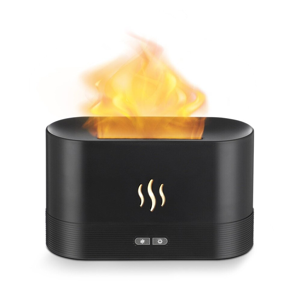 (Black) Flame Fire Humidifier Aromatherapy diffusers