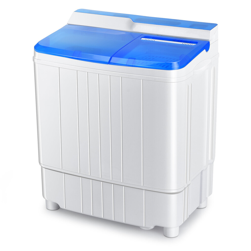Photos - Washing Machine Costway Portable Twin Tub Clothes Compact Laundry Washer Dryer Blue,White