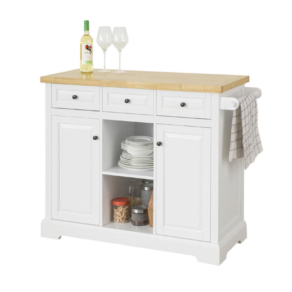SoBuy FKW101-WN, Kitchen Storage Trolley  Cabinet Cupboard Sideboard