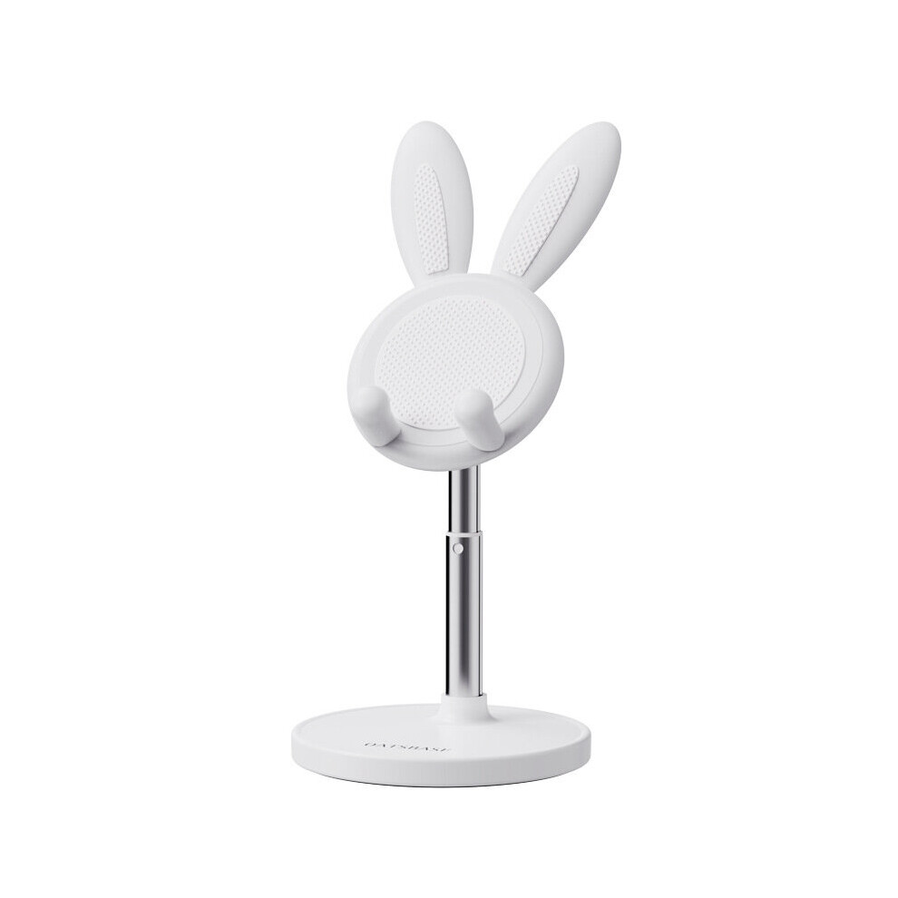 (White) Phone Tablet Holder Adjustable Rabbit 12.9 Inches White 944407503965