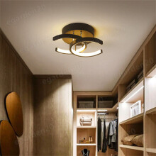 (Black) LED Lamp Ceiling Light Modern Living Room Bedroom Pendant Lamp,Warm White