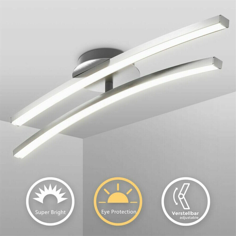 Mdsrjone (White, White) Modern Led Ceiling Chandelier Light Kitchen Living Room Bedroom Pendant Lamp