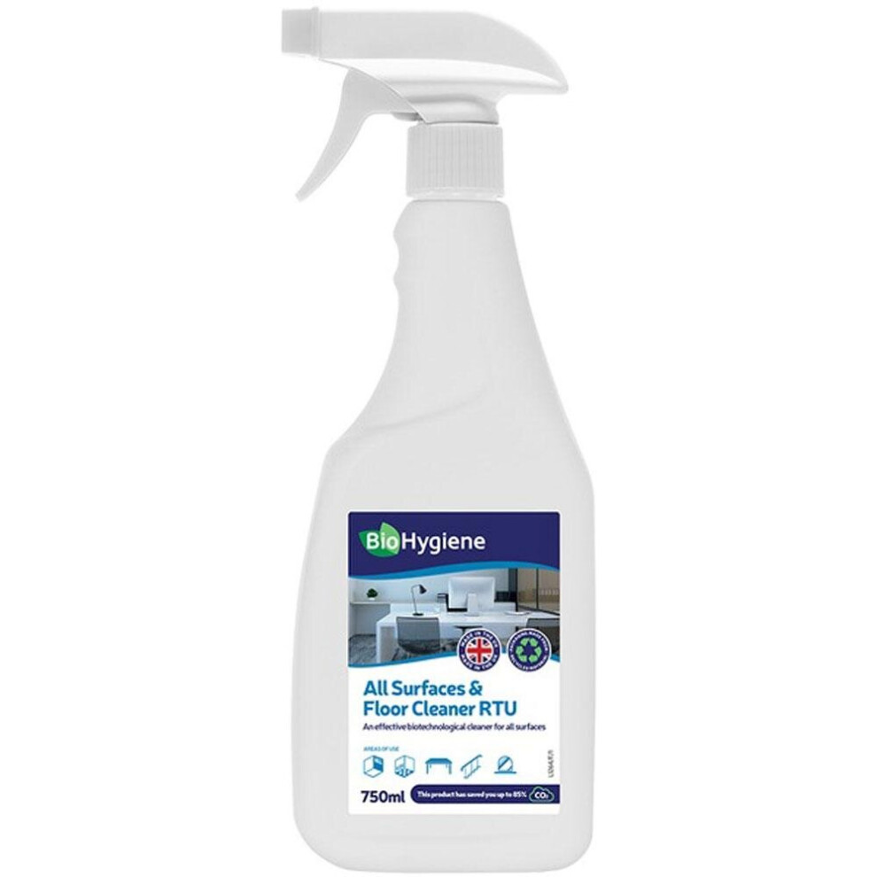 (6 x 750 mL) BioHygiene All Surfaces & Floor Cleaner Concentrate