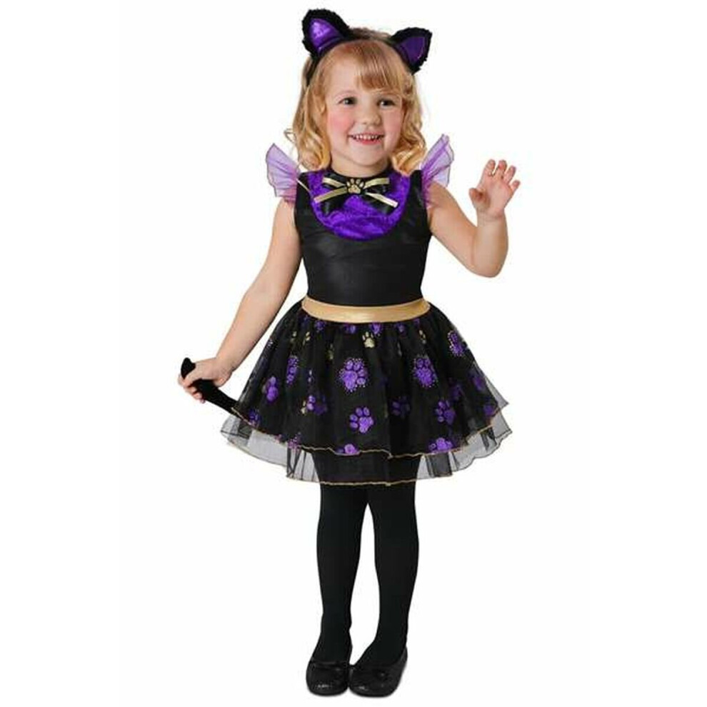 Photos - Fancy Dress Costume for Children My Other Me Black Purple Little Cat Black,Purple
