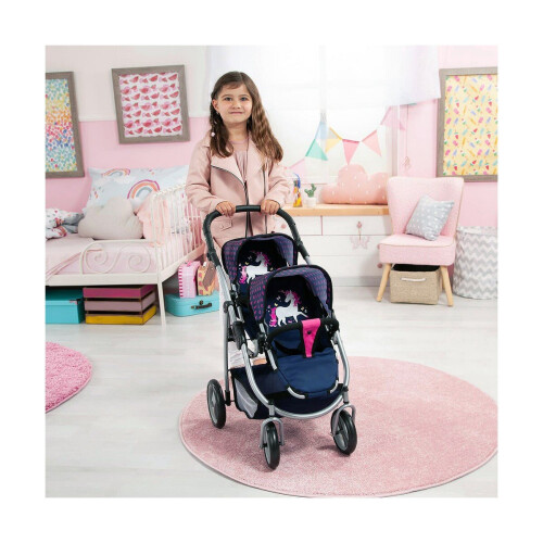 Doll Stroller Reig Navy Blue Twins 1