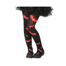 Children's black and red batwing tights