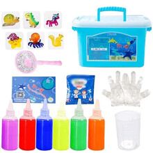 (F) Magic Water Elf, Aqua Fairy Gels Mould Set, Creative 3D Magic Gels Handmade Water Toys For Kids Paint