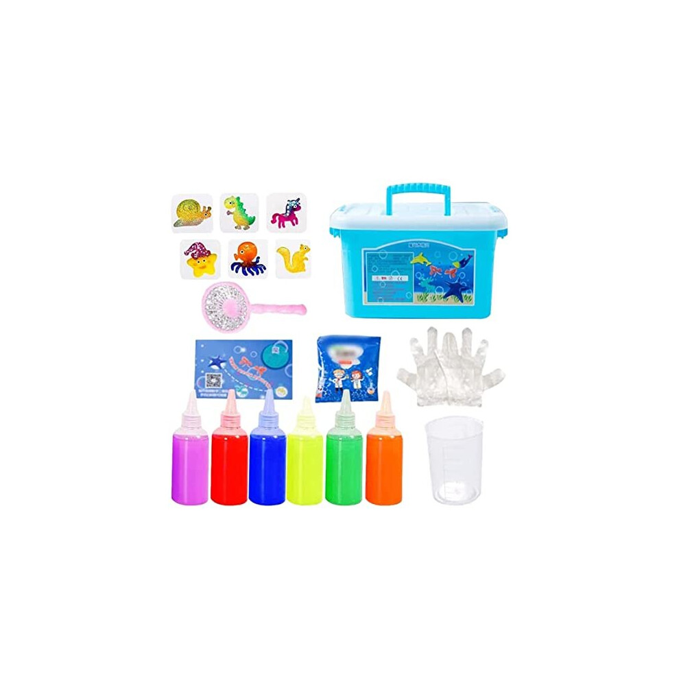 (F) Magic Water Elf, Aqua Fairy Gels Mould Set, Creative 3D Magic Gels Handmade Water Toys For Kids Paint