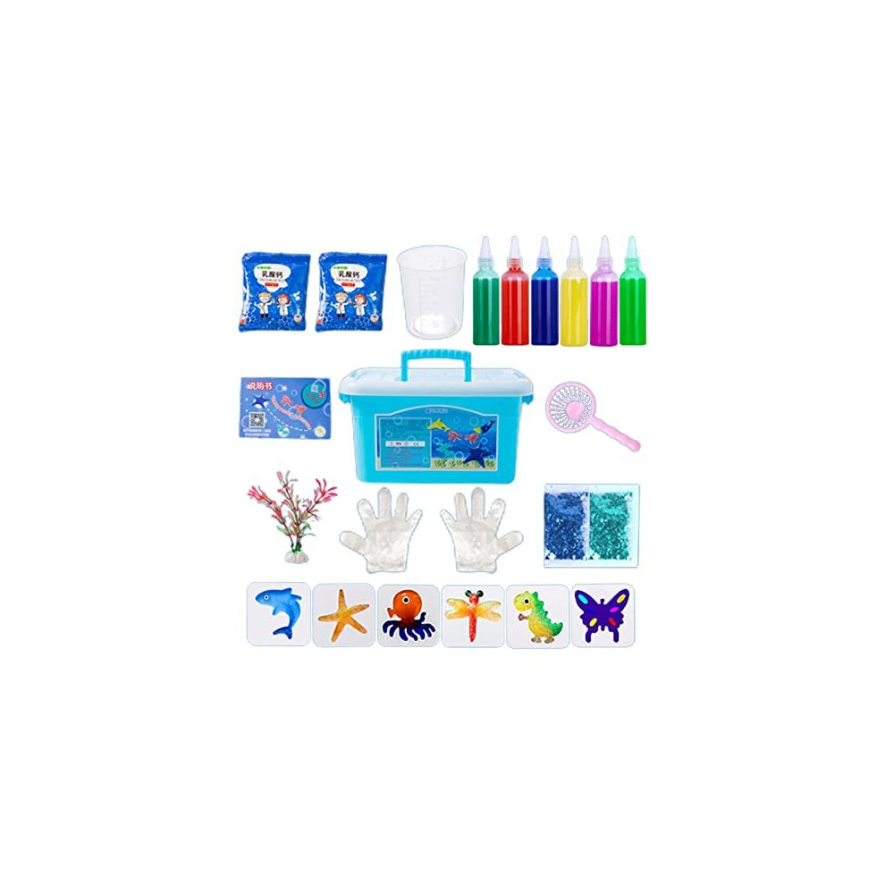 (C) Magic Water Elf, Aqua Fairy Gels Mould Set, Creative 3D Magic Gels Handmade Water Toys For Kids Paint