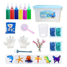 (D) Magic Water Elf, Aqua Fairy Gels Mould Set, Creative 3D Magic Gels Handmade Water Toys For Kids Paint