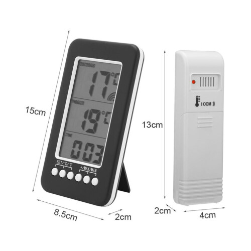 House Digital Wireless Indoor Outdoor Thermometer Temperatures Meter 1