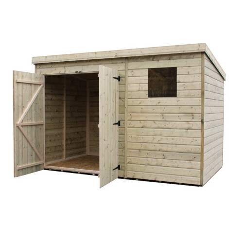 Empire 4000  Pent 10x6 double door left windows 1