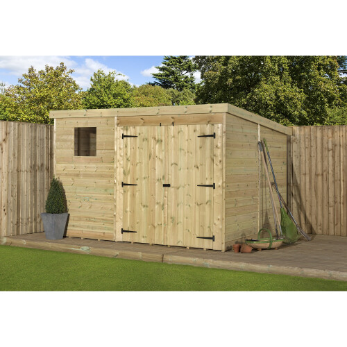 Empire 4000  Pent 10x8 double door right windows 2