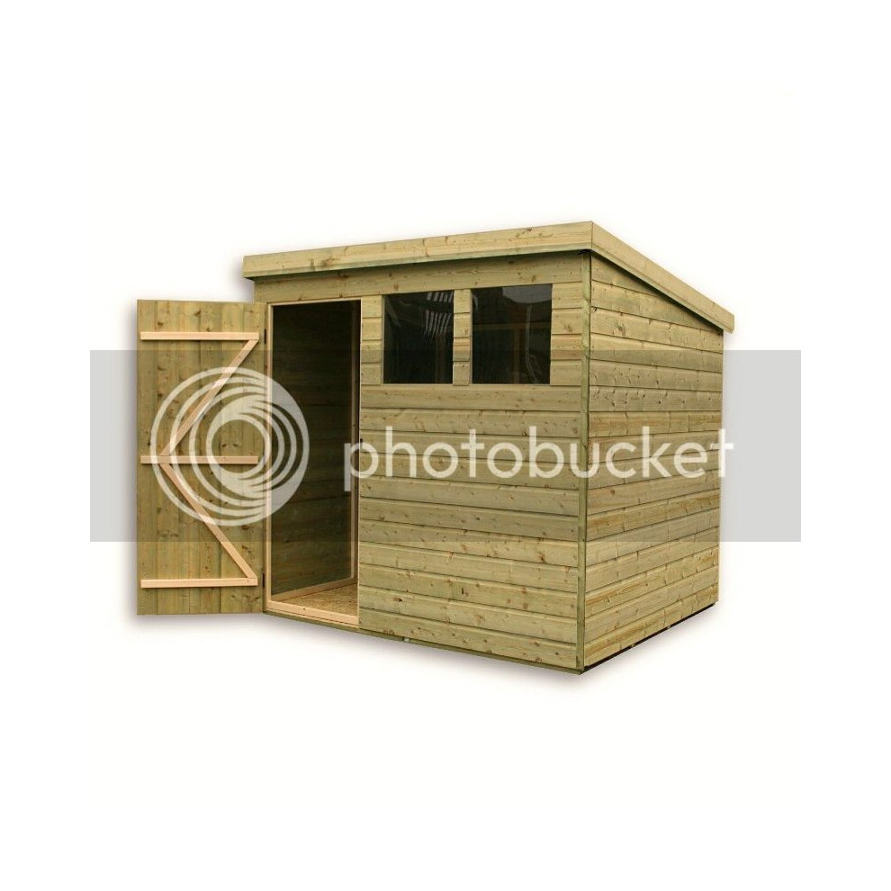 Empire Sheds Empire 1500 Pent 8X8 Door Left Size 8