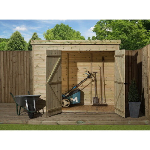 Empire 4000  Pent 8x6 double door right