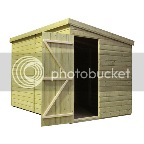 Empire 2000 Pent 8x8 door right side panel 1