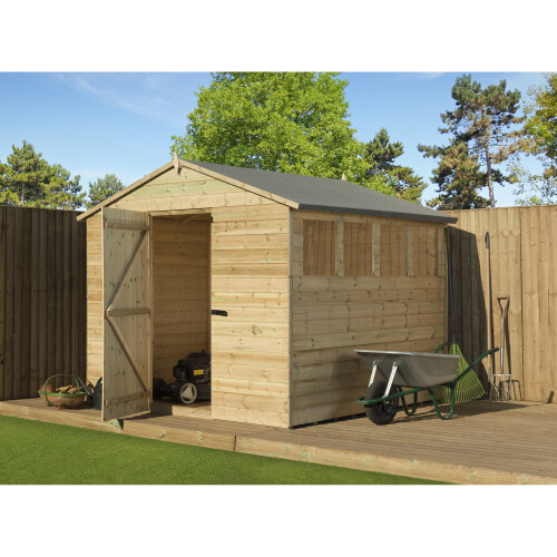 Empire 9200 Premier Apex Shed windows 8x8 2