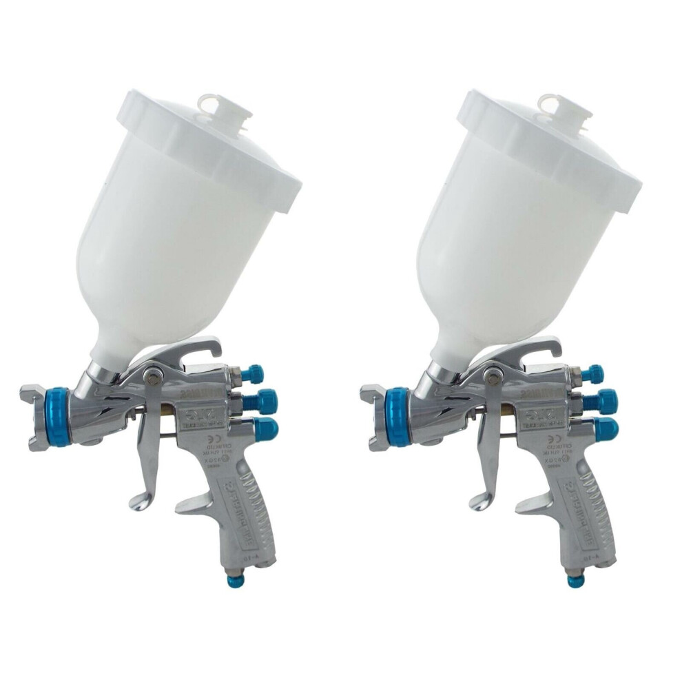 DeVilbiss SLG-610 1.3 Starting Line Gravity Spray Gun For Solvent Paint Kit Of 2 
