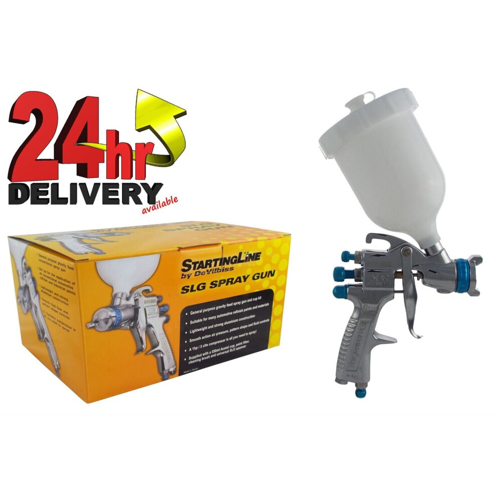 Devilbiss SLG-610 1.3 mm Spray Gun Gravity Feed Sprayer For Solvent Paint 