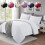 (SINGLE, BLACK) Plain Duvet Quilt Covers Reversible Bedding Set 2