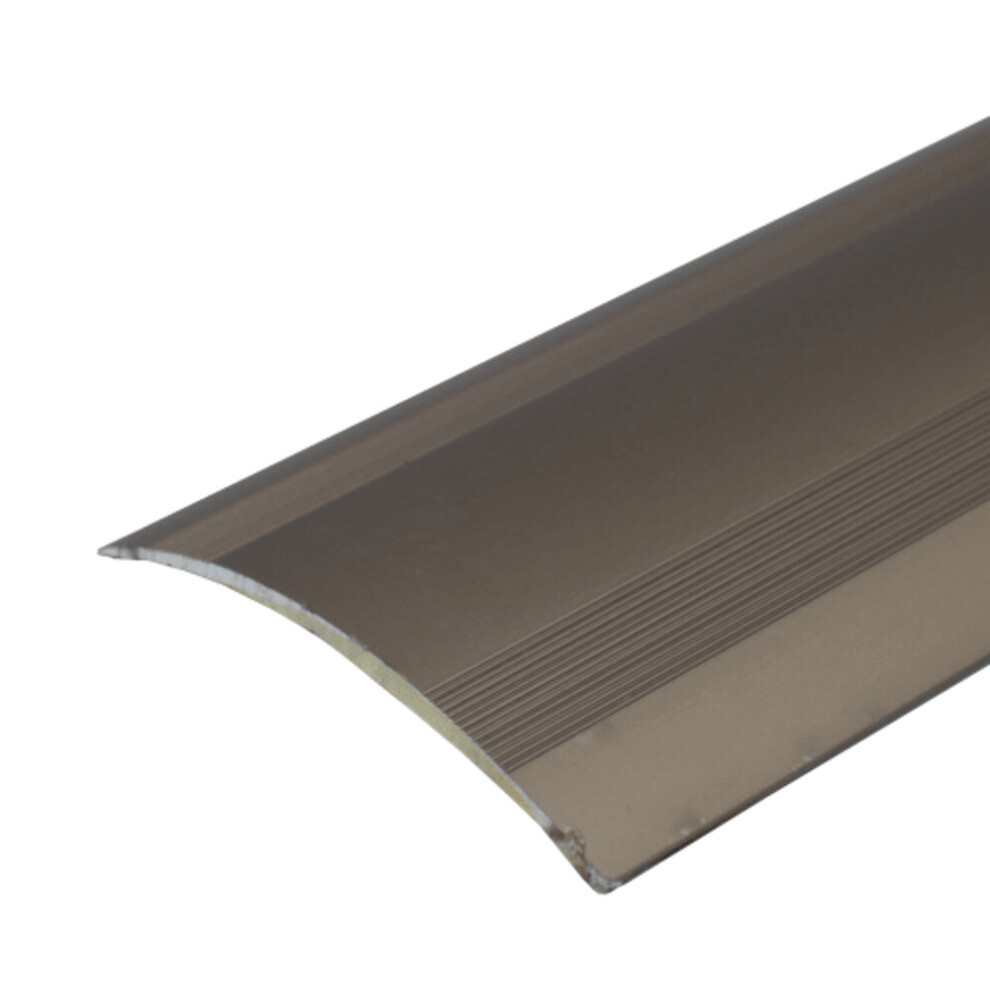 (Champagne, 3.0M) A49 61Mm Anodised Aluminium Self Adhesive Door Threshold Ramp Profile 5056691300054