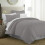 (KING, GREY) Plain Duvet Quilt Covers Reversible Bedding Set 2