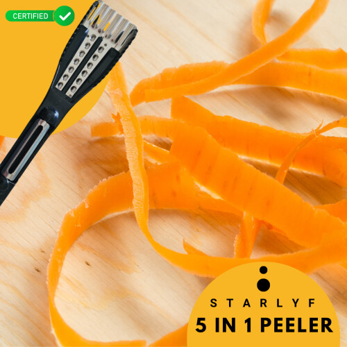 Peeler for kitchen Starlyf 5-in-1, Multi-Function Peeler, Cut, Grate, Corer, Fish Scale, Deco, Vegetable Peelers & Fruit Corers 1