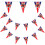 TRIXES 6M Triangle Flags Union Jack King Charles III Bunting 2
