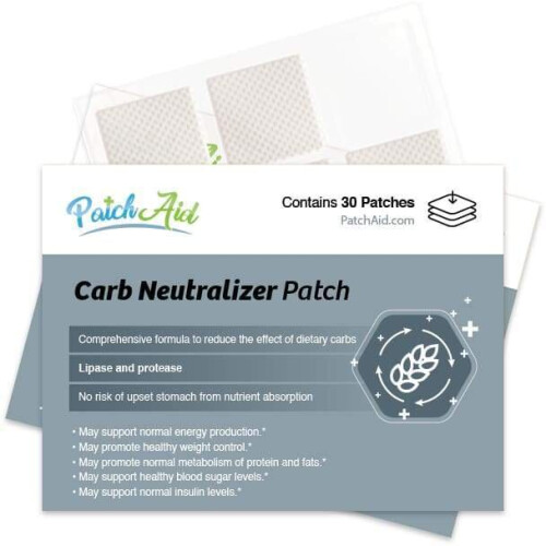 PatchAid, Carb Neutralizer Patch, 30 Patches